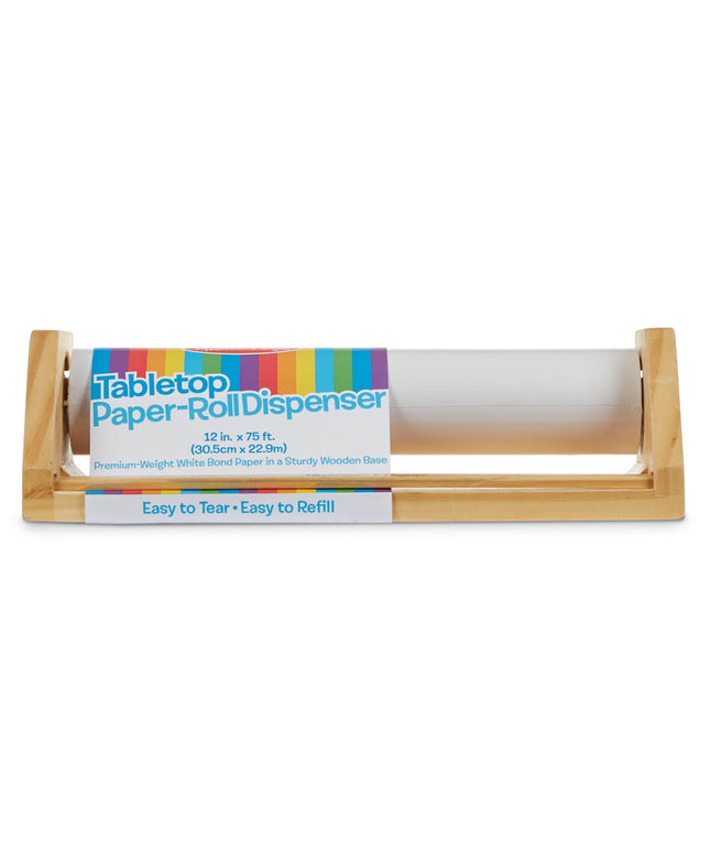Wooden Tabletop Paper Roll Dispenser
