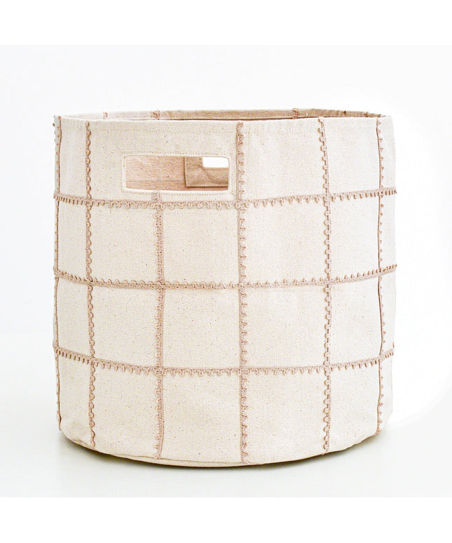 Lace Mesh Storage Basket - Taupe
