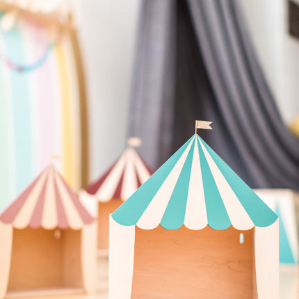 Up Warsaw Circus Wooden Shelf - Ocean Green