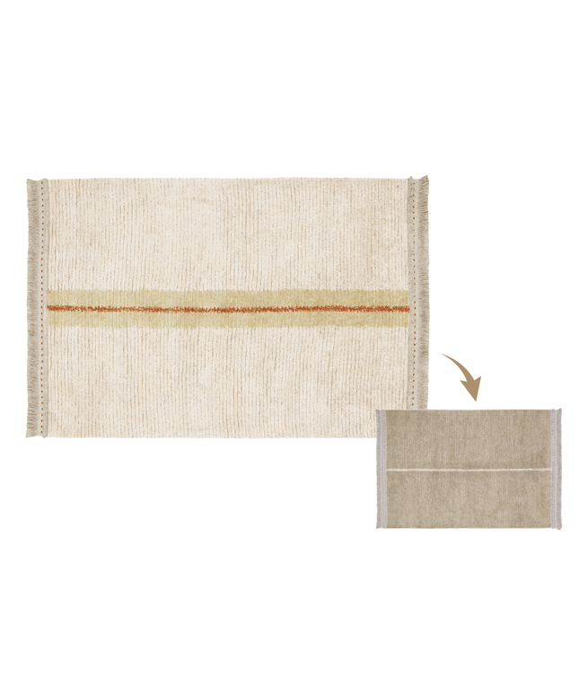 Duetto Reversible Washable Rug - Sage