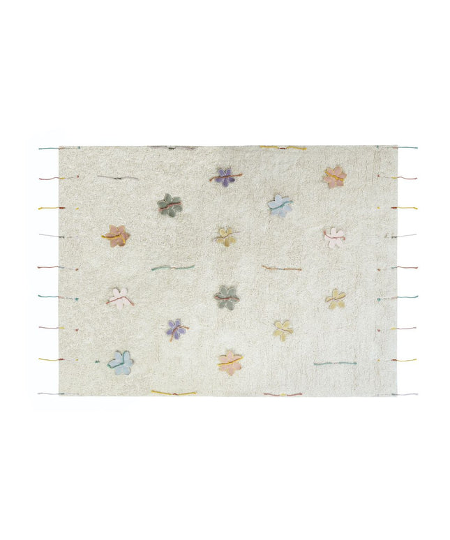 Wildflowers Washable Play Rug + Flowers
