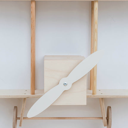 Up Warsaw Airplane Wooden Shelf - Natural