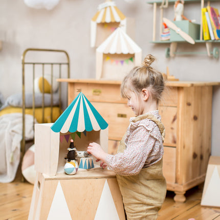 Up Warsaw Circus Wooden Shelf - Ocean Green