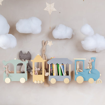 Up Warsaw The Fantasy Express Train Shelf - Dusty Grey