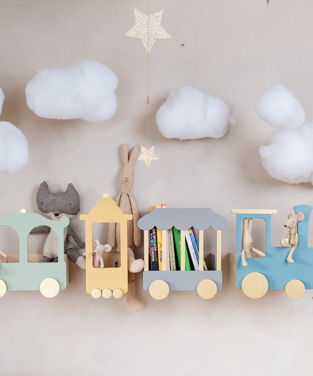 Up Warsaw The Fantasy Express Train Shelf - Dusty Grey
