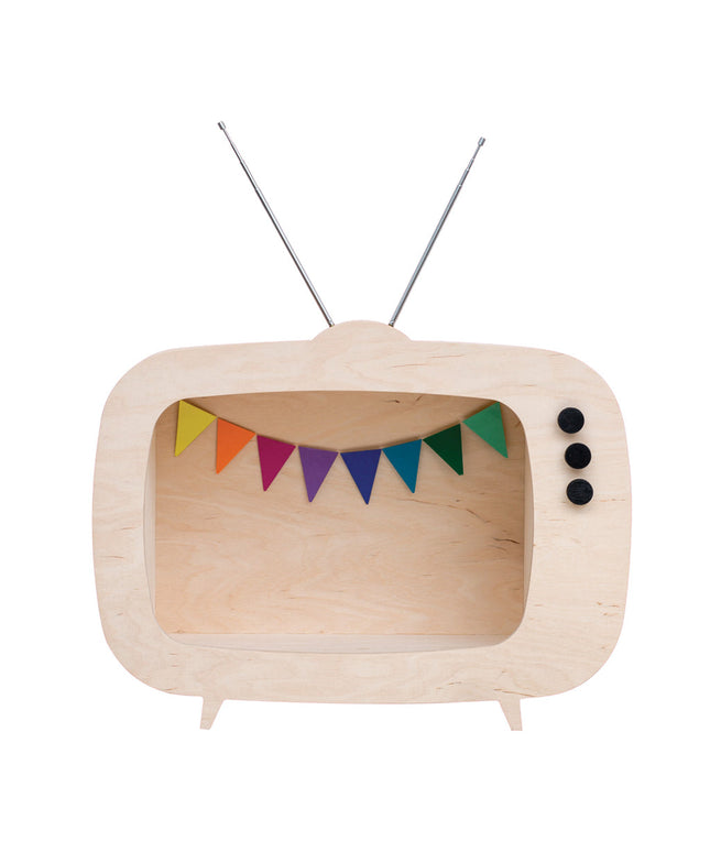 Up Warsaw Kids TV Wooden Shelf - Wooden