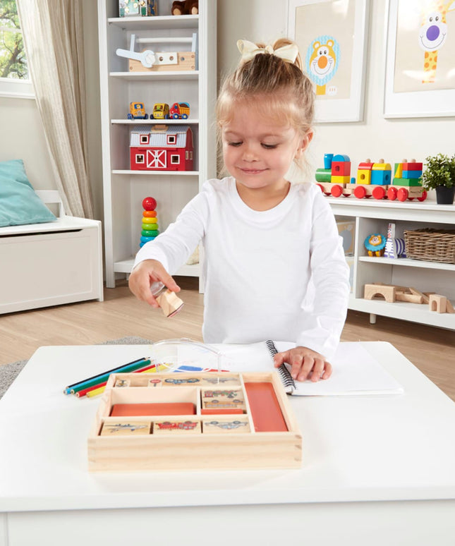 Wooden Stamp Set - Vehicles