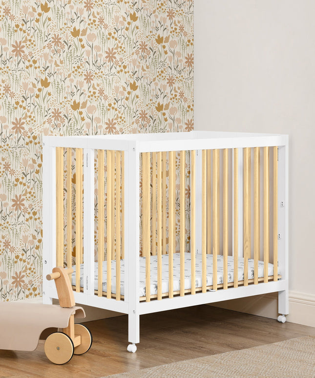 Mia Portable Folding Mini Crib with 1.5-Inch Mattress