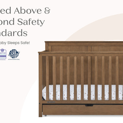 Logan 6-in-1 Convertible Crib with Underdrawer