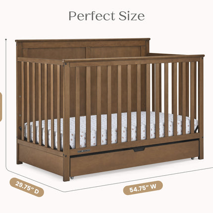 Logan 6-in-1 Convertible Crib with Underdrawer