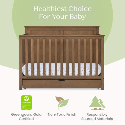 Logan 6-in-1 Convertible Crib with Underdrawer