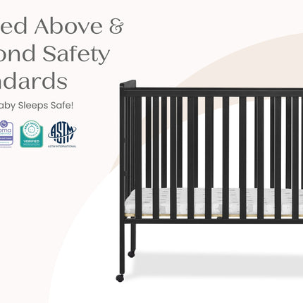 Lee Portable Folding Mini Crib with 1.5-Inch Mattress
