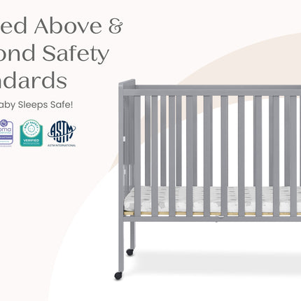 Lee Portable Folding Mini Crib with 1.5-Inch Mattress