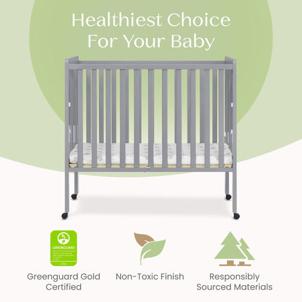 Lee Portable Folding Mini Crib with 1.5-Inch Mattress