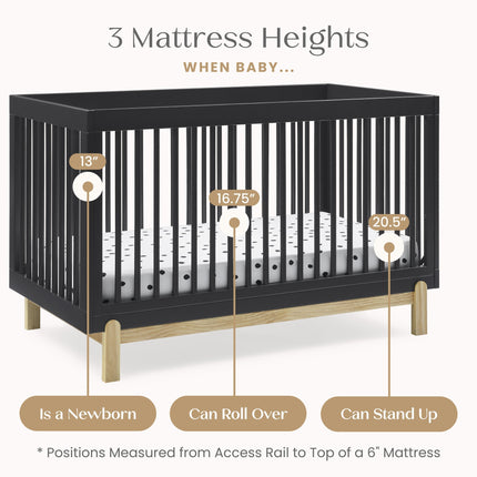 Poppy 4-in-1 Convertible Crib