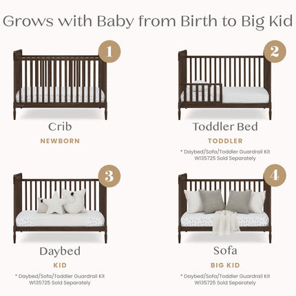 Lily 4-in-1 Convertible Crib