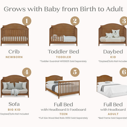 Phoebe 6-in-1 Convertible Crib