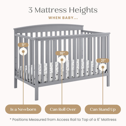 Hanover 6-in-1 Convertible Baby Crib