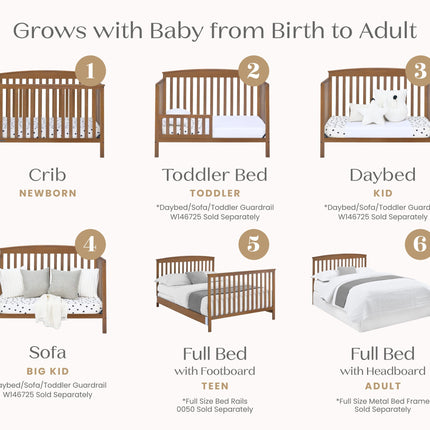Hanover 6-in-1 Convertible Baby Crib