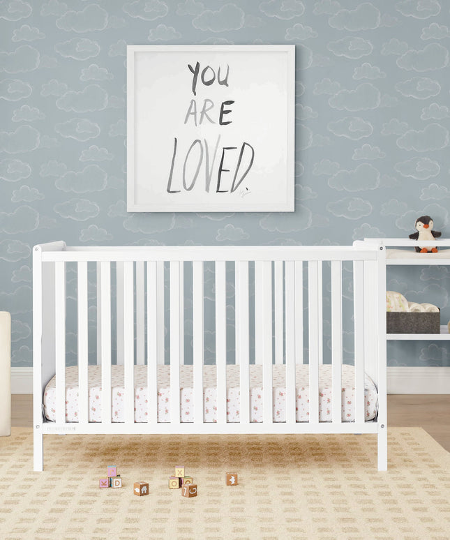 Ruby 6-in-1 Convertible Crib & Changing Table 2-Piece Set