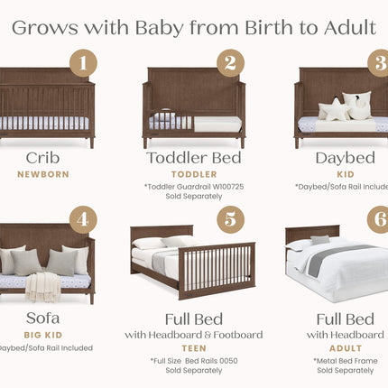 Penelope 6-in-1 Convertible Crib