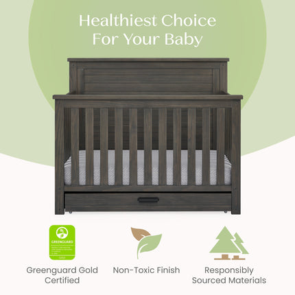 Caden 6-in-1 Convertible Crib with Trundle Drawer