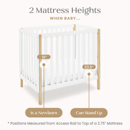 Gio Mini Crib with 2.75-Inch Mattress