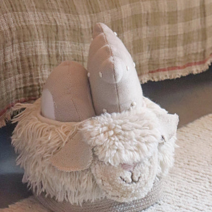 Pink Nose Sheep Woolable Basket