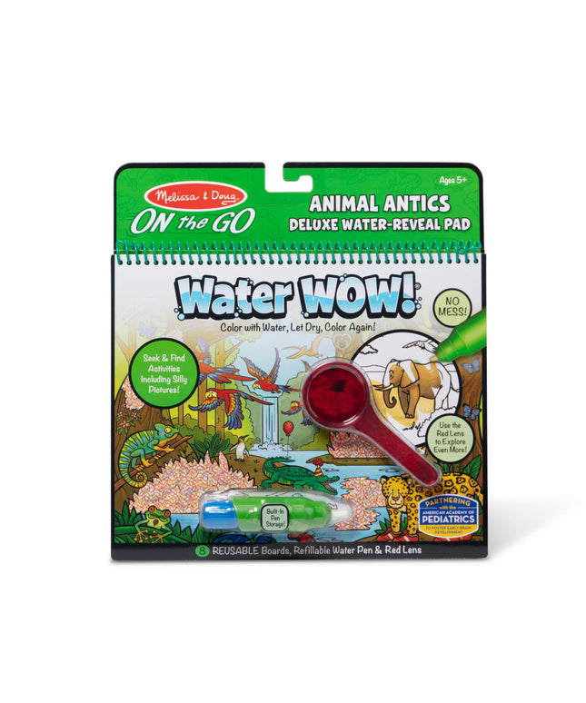 Water Wow! Animal Antics Deluxe Water-Reveal Pad - On the Go Travel Activity