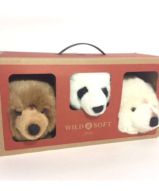 Wild & Soft Mini Wall Toys - Bears Box (3 Pack)