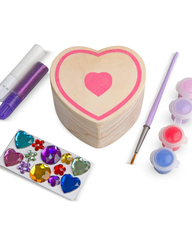 Decorate-Your-Own Wooden Heart Box
