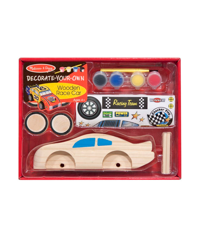 Decorate-Your-Own Wooden Race Car