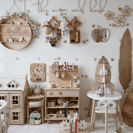 Wooden Wall Sign - To The Moon & Back