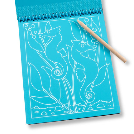 On the Go Scratch Art Color-Reveal Pad -  Sea Life