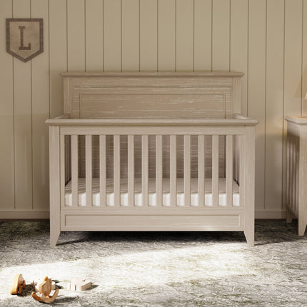 Beckett Rustic 4-in-1  Convertible Flat Top Crib