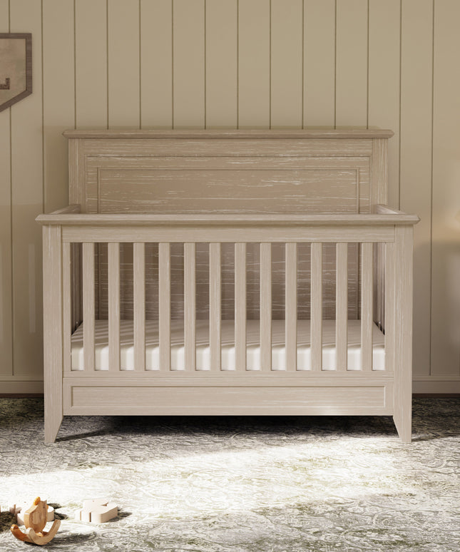 Beckett Rustic 4-in-1  Convertible Flat Top Crib