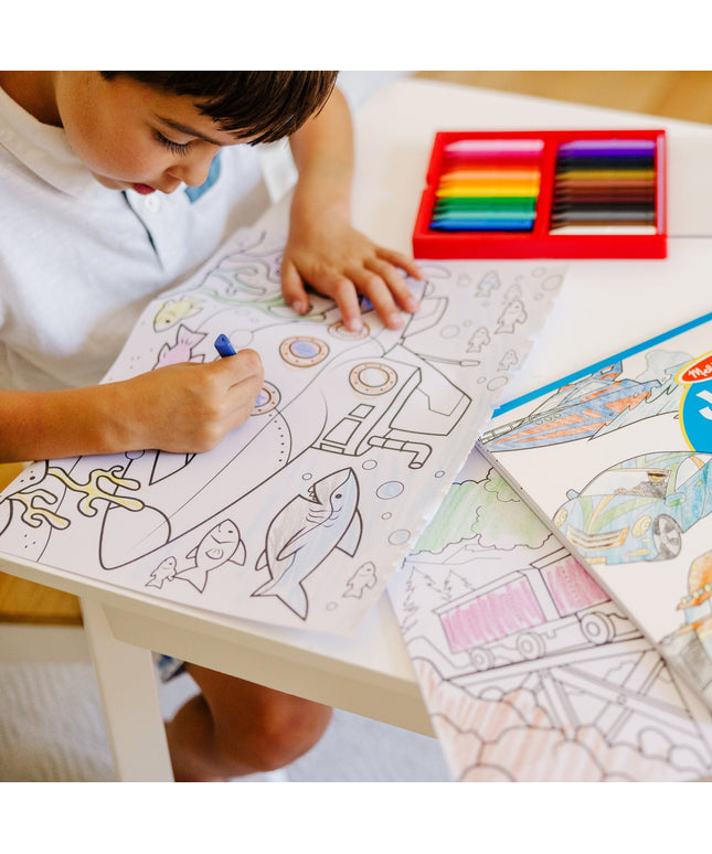 Jumbo Coloring Pad - Vehicles