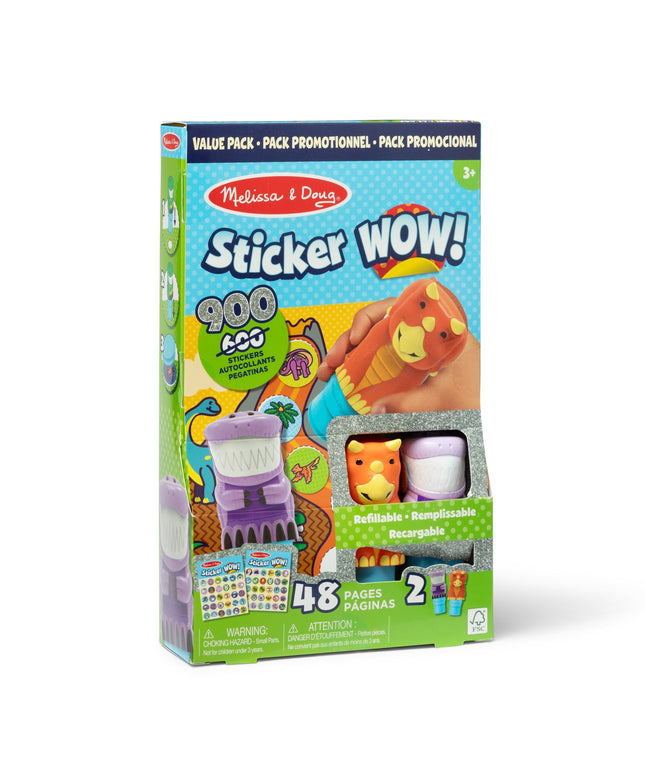 Sticker WOW!™ Activity Pad & Sticker Stamper Value Pack - Dinosaur