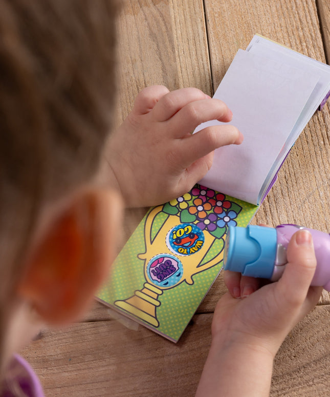 Sticker WOW!® Mini Activity Pad & Refill Stickers - Way to Go! (200+ Stickers, Stamper Not Included)