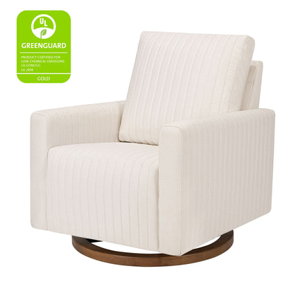Poe Channeled Swivel Glider in Eco-Performance Fabric | Water Repellent & Stain Resistant
