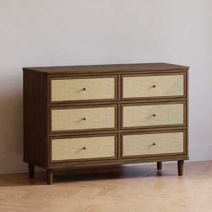 Marin with Cane 6 Drawer Assembled Dresser