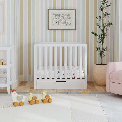 Colby 4-in-1 Convertible Mini Crib with Trundle