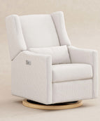 Fog Chatham Stripe Performance Eco-Weave with Light Wood Base