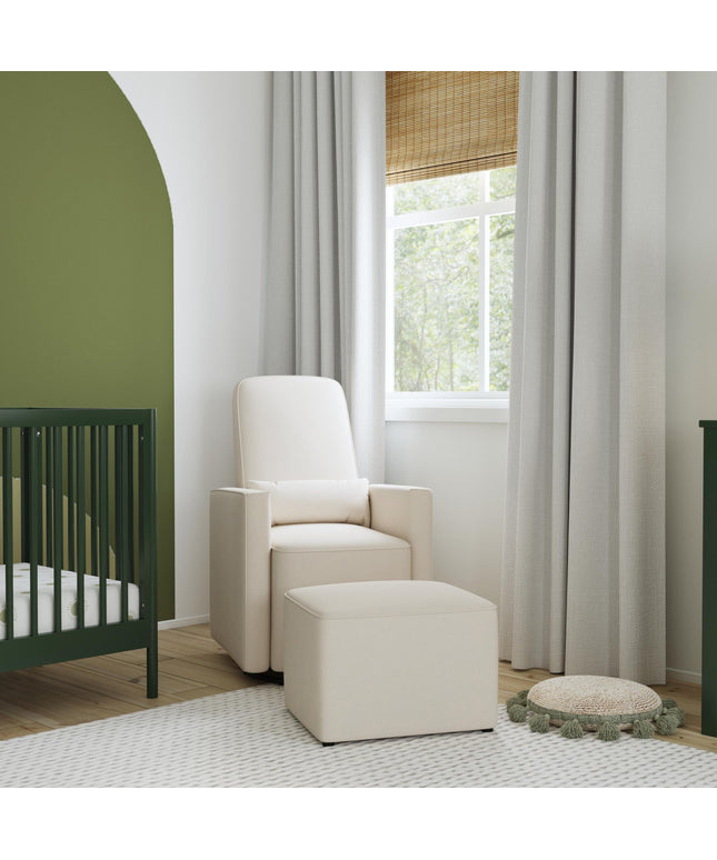 Olive Glider and Ottoman
