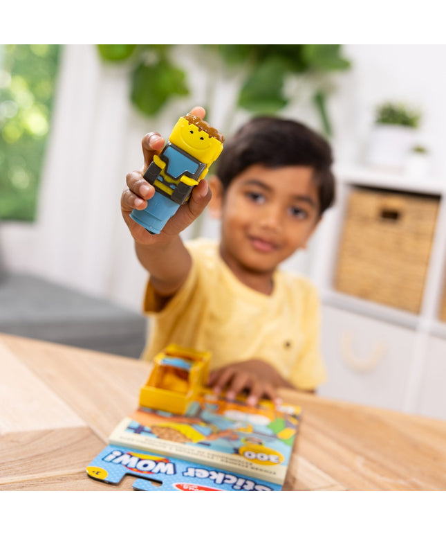 Sticker WOW!™ Bulldozer Bundle: Activity Pad & Sticker Stamper + Mini Activity Pad and 200 Refill Stickers