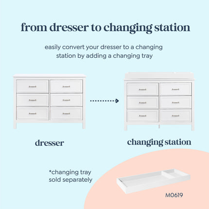 Charlie 6-Drawer Double Dresser