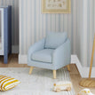 Heathered Blue with Light Wood Feet