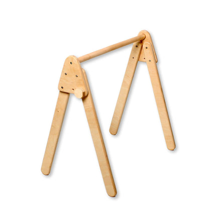 Montessori Baby Gym & Hanging Toys Set | Wooden Play Gym for Babies