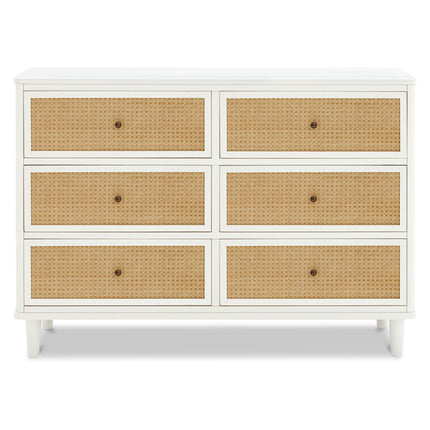 Marin with Cane 6 Drawer Assembled Dresser