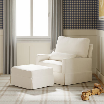 Crawford Pillowback Comfort Swivel Glider